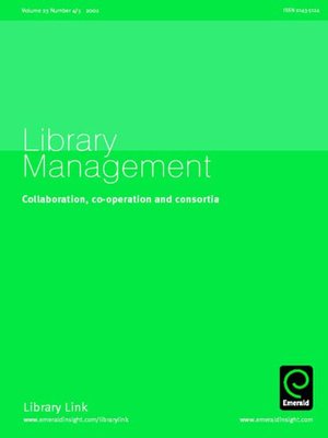 cover image of Library Management, Volume 23, Issue 4 & 5